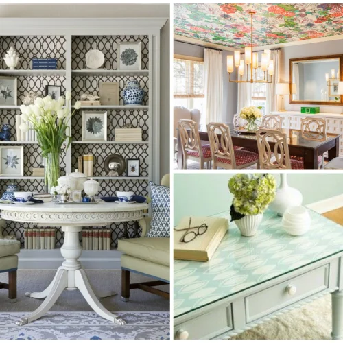 9 ways to use wallpaper in a living room