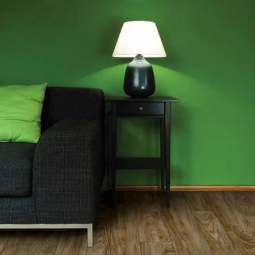 Dark green wall paint