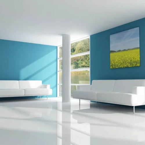 Living room wall painting dubai