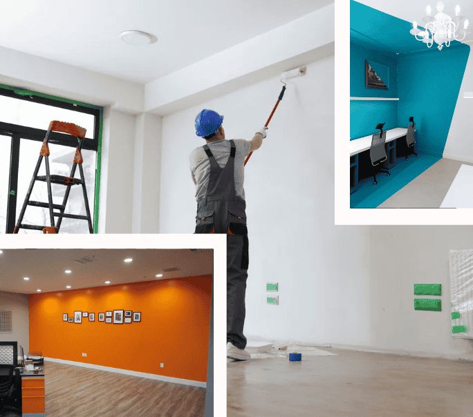 Quick office wall painting Dubai