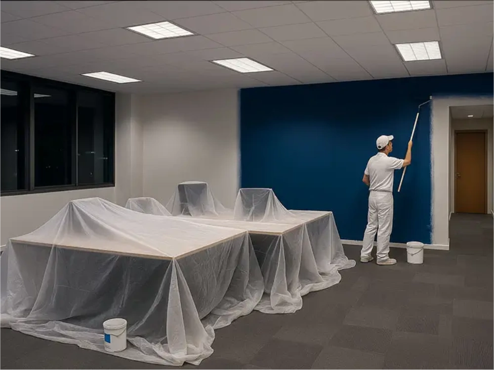Professional office painting services UAE