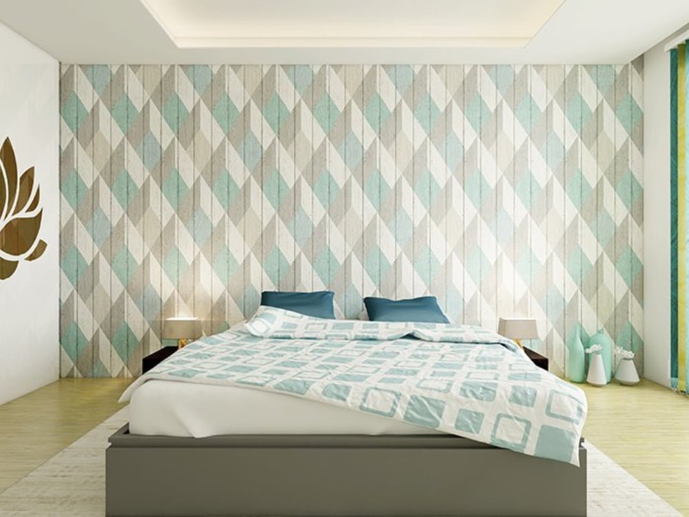 Stylish bedroom wallpaper