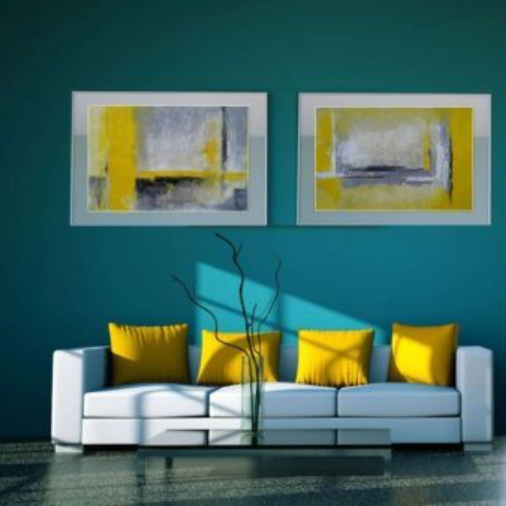 Home Interior Blue Yellow Services