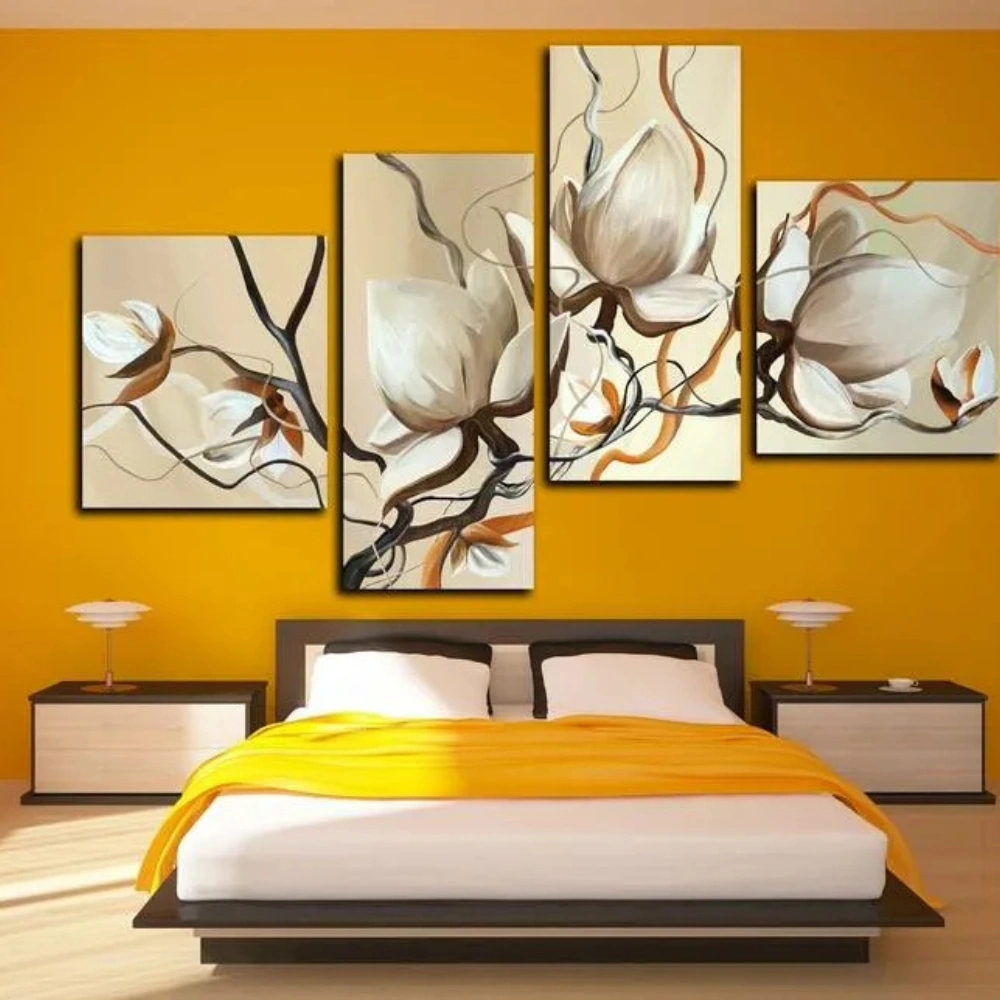 Yellow bedroom painting
