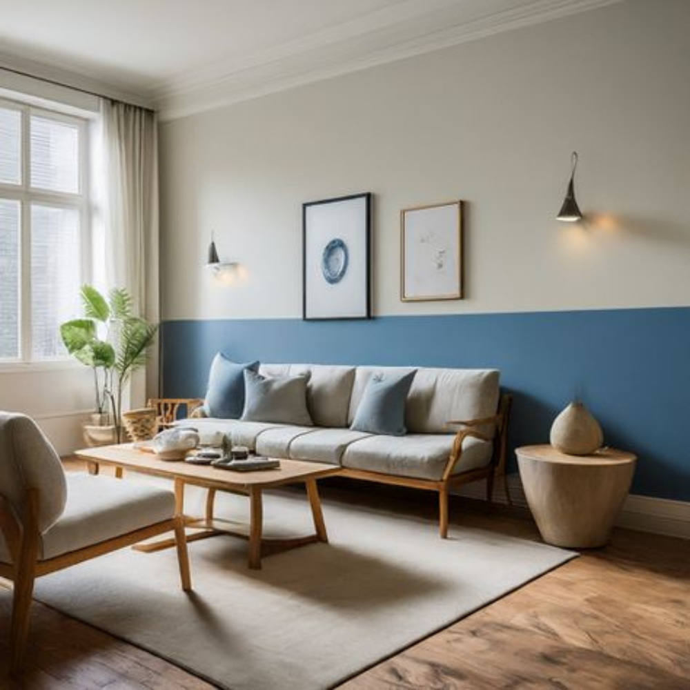 Living room interior painting