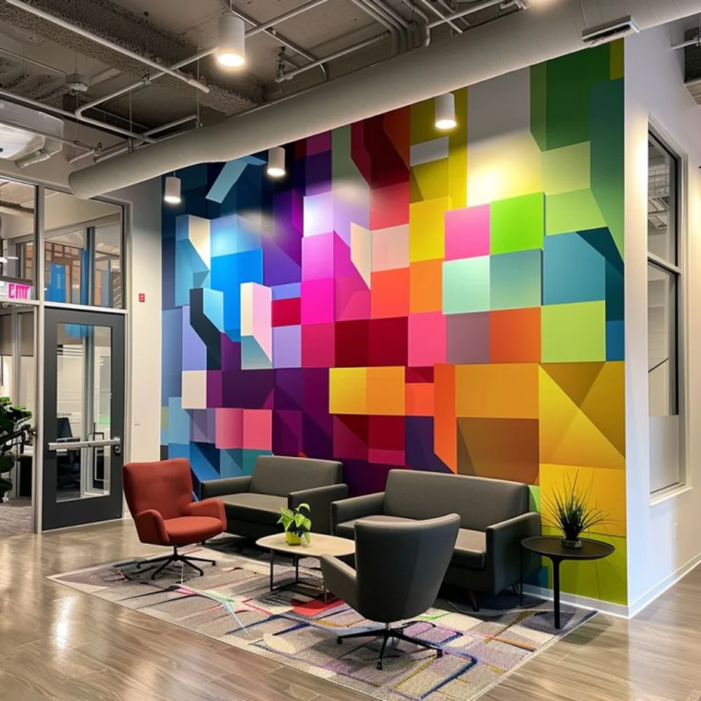 colorful office wallpaper dubai