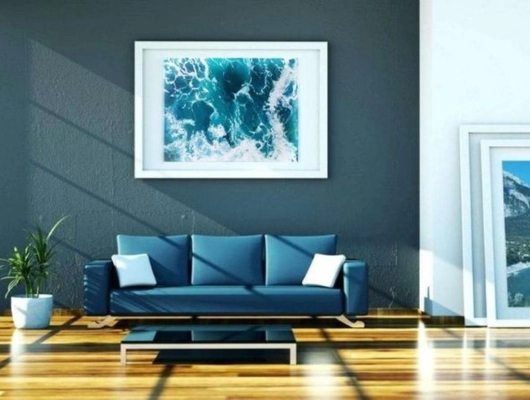 living room wall painting services in Dubai