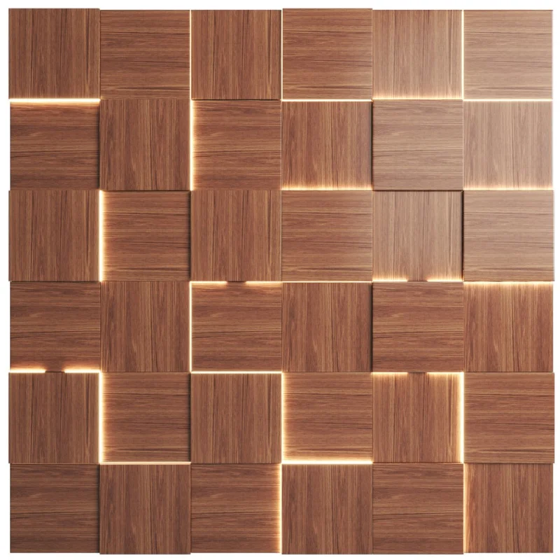 3D Wooden wall Panel