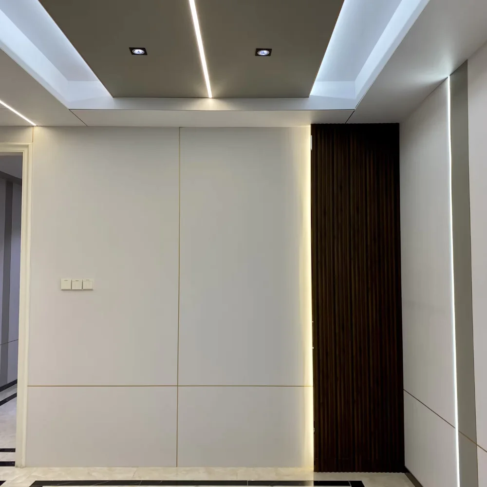 Wall Design Using Pvc Cladding Buy PVC Wall Cladding Dubai | Modern Interior Cladding
