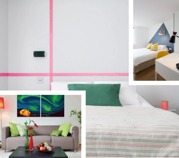 hotel wall painting dubai