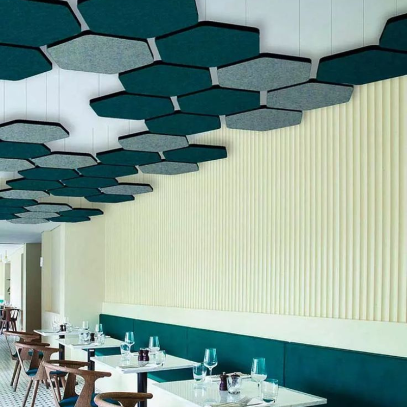 Acoustic ceiling installation for Dubai offices