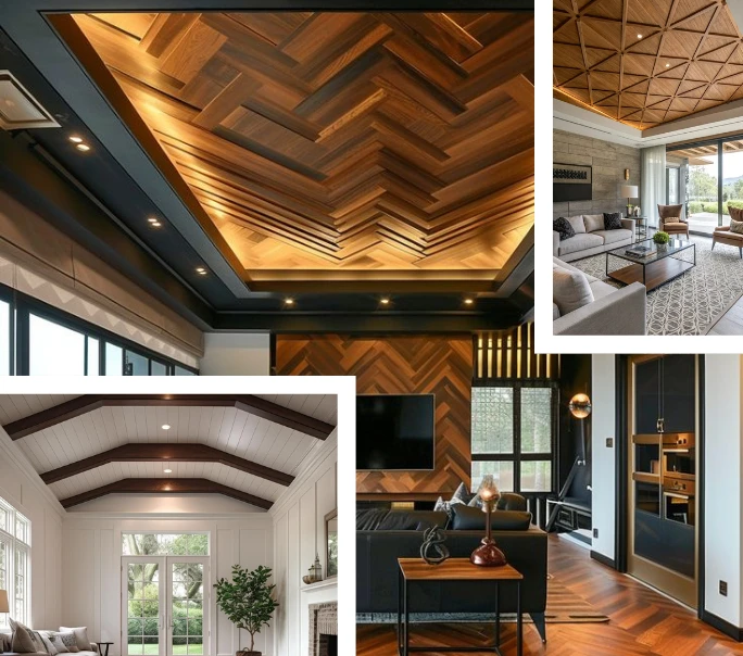 wood ceiling designs in Dubai