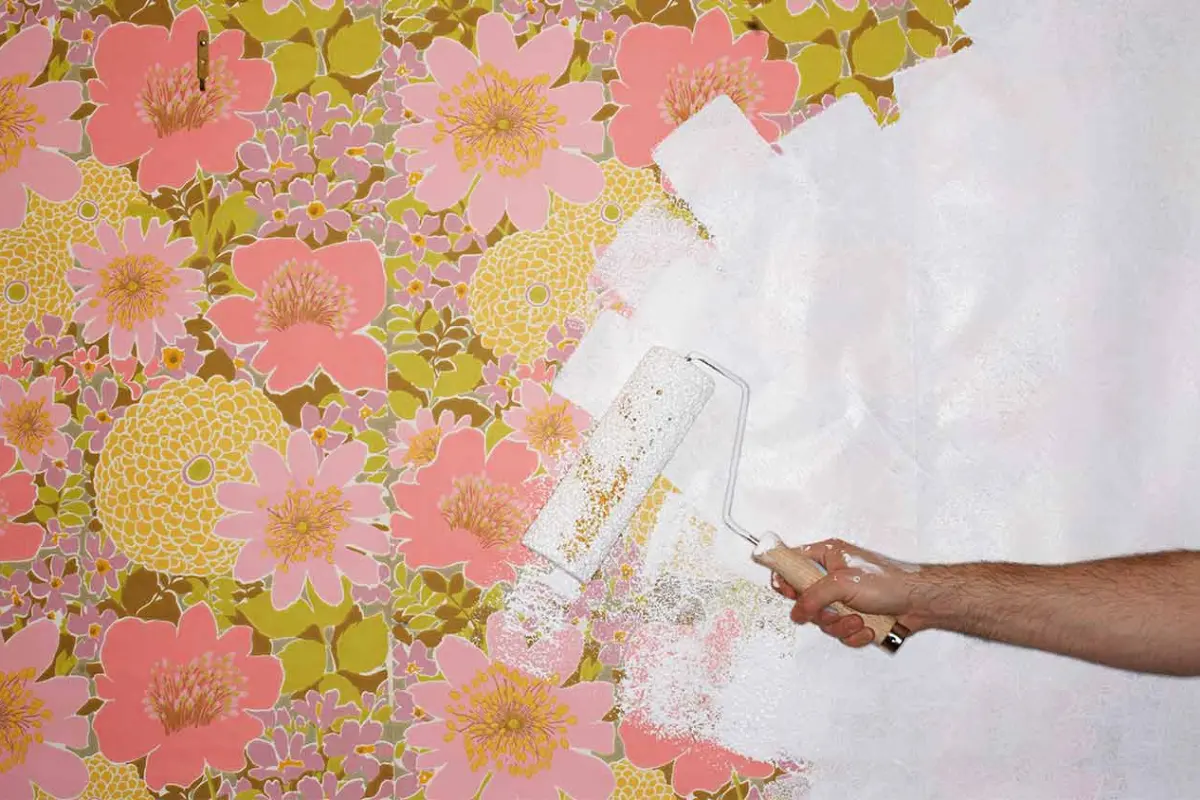 How to Paint Over Wallpaper