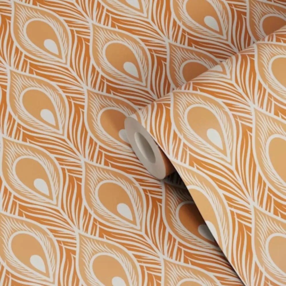 Peacock Feather Wallpaper_ ROLLS