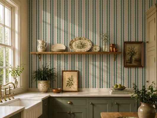Stain-Resistant Kitchen Wallpaper Dubai