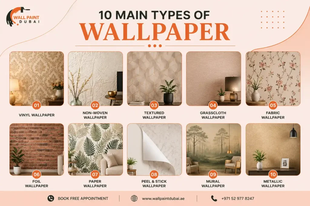 10 main types of wallpaper in dubai