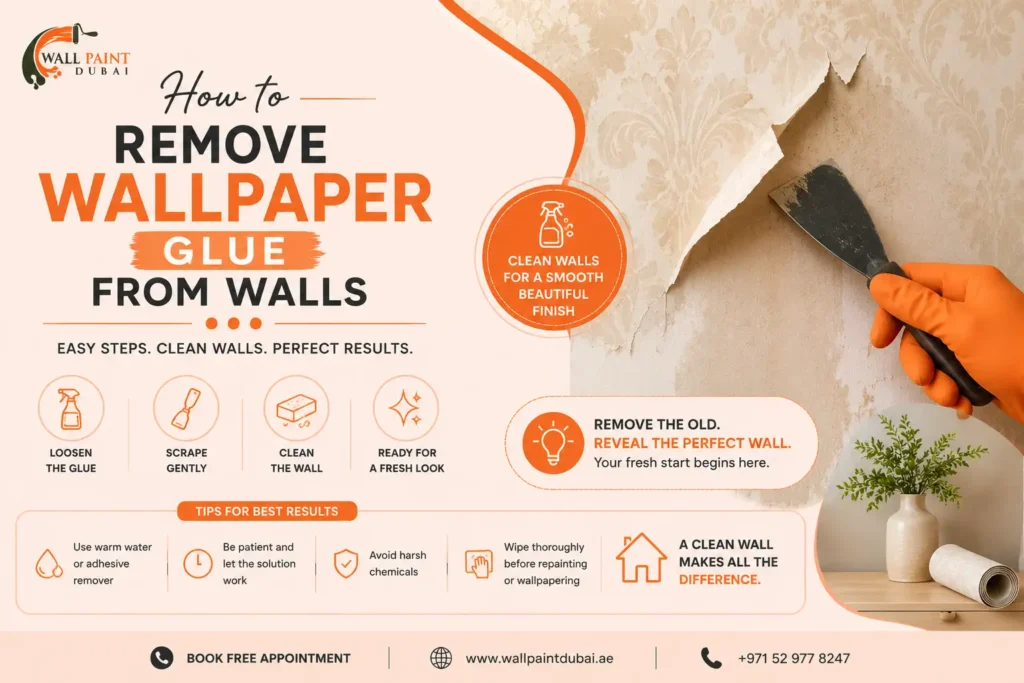 How to Remove Wallpaper Glue from Walls?