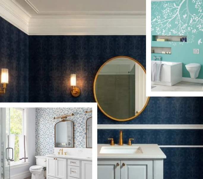 waterproof wallpaper for bathroom
