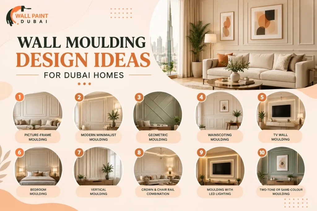 Wall Moulding Design Ideas for Dubai Homes
